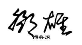 朱錫榮鄧雄草書個性簽名怎么寫