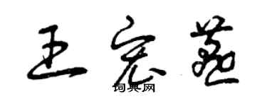 曾慶福王宏燕草書個性簽名怎么寫