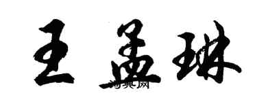 胡問遂王孟琳行書個性簽名怎么寫