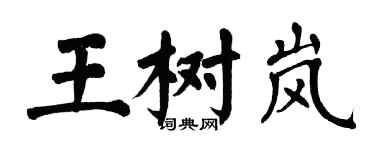 翁闓運王樹嵐楷書個性簽名怎么寫