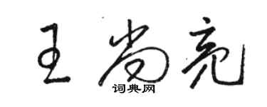 駱恆光王尚亮草書個性簽名怎么寫