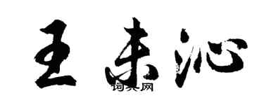 胡問遂王未沁行書個性簽名怎么寫