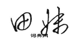 駱恆光田妹草書個性簽名怎么寫