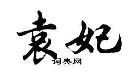 胡問遂袁妃行書個性簽名怎么寫