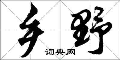 胡問遂鄉野行書怎么寫