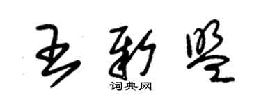 朱錫榮王新盟草書個性簽名怎么寫