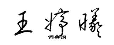 梁錦英王婷曦草書個性簽名怎么寫