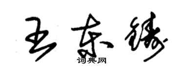 朱錫榮王東鑄草書個性簽名怎么寫