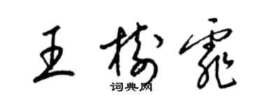 梁錦英王樹霏草書個性簽名怎么寫
