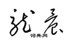 梁錦英龍晨草書個性簽名怎么寫