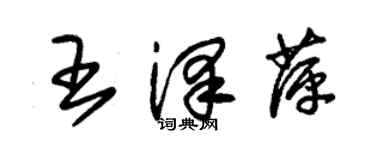 朱錫榮王澤萍草書個性簽名怎么寫