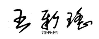 朱錫榮王新瑤草書個性簽名怎么寫