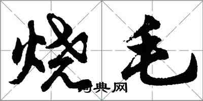 胡問遂燒毛行書怎么寫