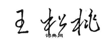 駱恆光王松桃草書個性簽名怎么寫