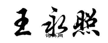 胡問遂王永照行書個性簽名怎么寫