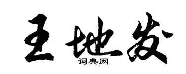 胡問遂王地發行書個性簽名怎么寫