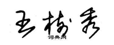 朱錫榮王樹秀草書個性簽名怎么寫