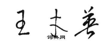 駱恆光王才英草書個性簽名怎么寫