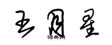 朱錫榮王月星草書個性簽名怎么寫