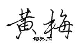 駱恆光黃梅行書個性簽名怎么寫