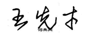 朱錫榮王先才草書個性簽名怎么寫