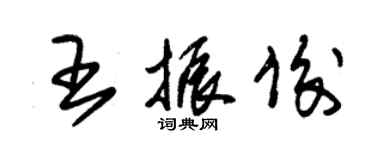 朱錫榮王振俊草書個性簽名怎么寫