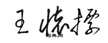 駱恆光王懷標草書個性簽名怎么寫
