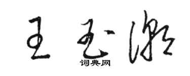 駱恆光王玉潮草書個性簽名怎么寫