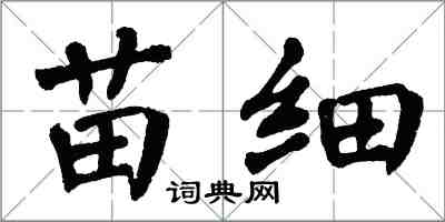 翁闓運苗細楷書怎么寫