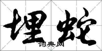 胡問遂埋蛇行書怎么寫