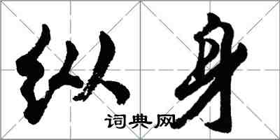 胡問遂縱身行書怎么寫