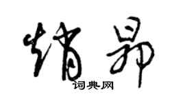 曾慶福趙昂草書個性簽名怎么寫