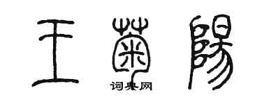 陳墨王菊陽篆書個性簽名怎么寫