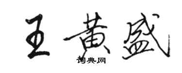 駱恆光王黃盛行書個性簽名怎么寫