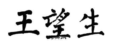 翁闓運王望生楷書個性簽名怎么寫