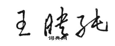 駱恆光王映純草書個性簽名怎么寫