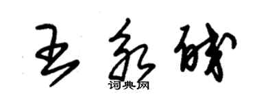 朱錫榮王永皎草書個性簽名怎么寫