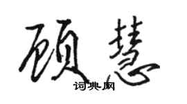 駱恆光顧慧行書個性簽名怎么寫