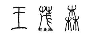 陳墨王茂森篆書個性簽名怎么寫