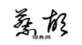 朱錫榮蔡胡草書個性簽名怎么寫