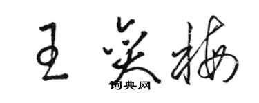 駱恆光王奕梅草書個性簽名怎么寫