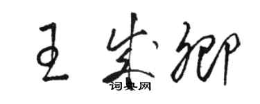 駱恆光王成卿草書個性簽名怎么寫