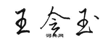 駱恆光王會玉行書個性簽名怎么寫