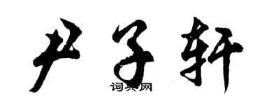 胡問遂尹子軒行書個性簽名怎么寫