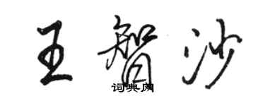 駱恆光王智沙行書個性簽名怎么寫