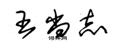 朱錫榮王尚志草書個性簽名怎么寫