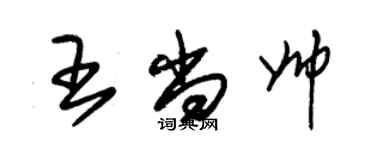 朱錫榮王尚帥草書個性簽名怎么寫