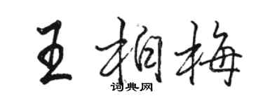 駱恆光王柏梅行書個性簽名怎么寫