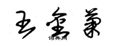 朱錫榮王金菊草書個性簽名怎么寫