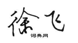 駱恆光徐飛行書個性簽名怎么寫